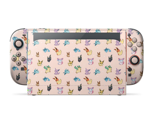 Lux Skins Nintendo Switch 2 Pokemon Eevee Evolution Full Set Skins - Pop culture Pokemon Skin