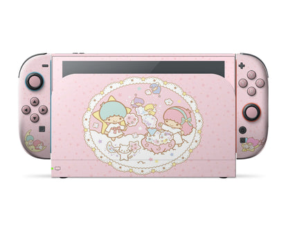 Lux Skins Nintendo Switch 2 Little Twin Stars Pink Full Set Skins - Pop culture My Little Twin Star Skin