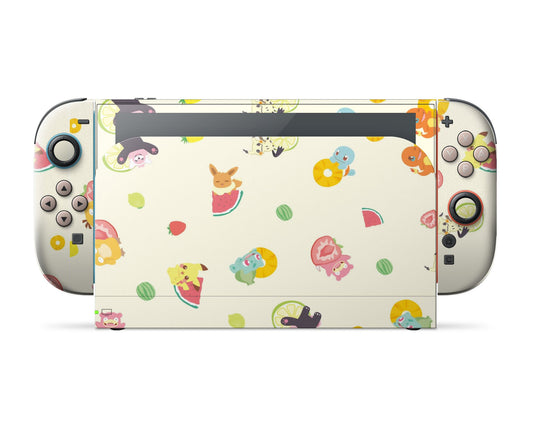 Lux Skins Nintendo Switch 2 Pokemon Summertime Fruits Full Set Skins - Pop culture Pokemon Skin