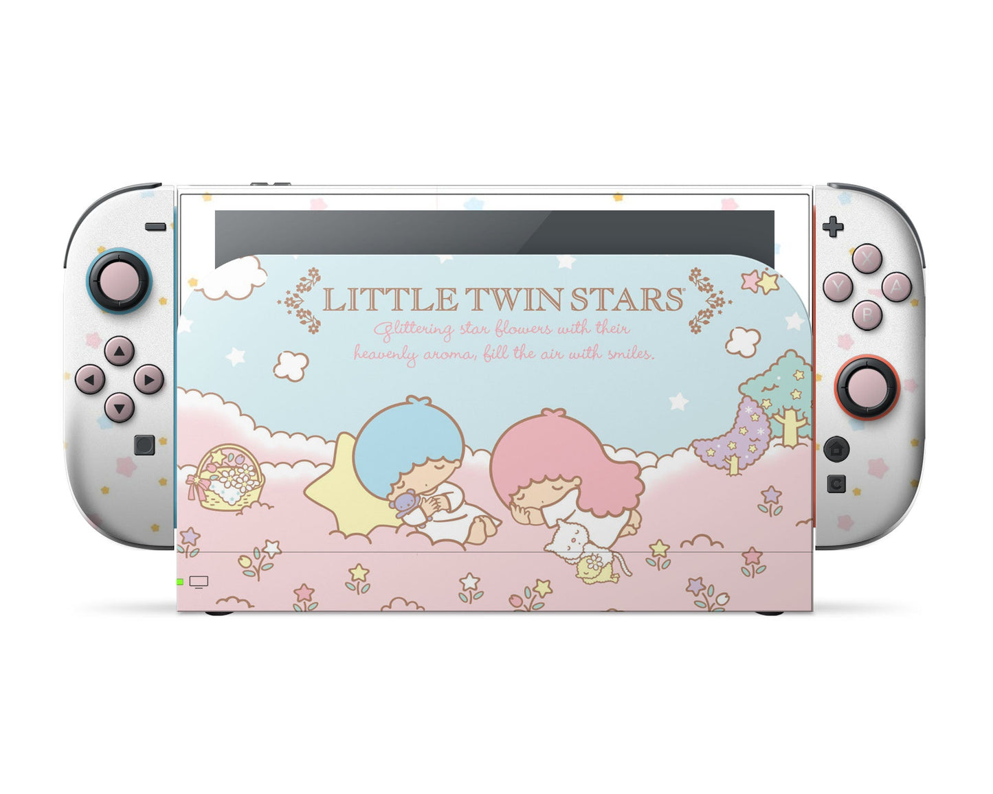 Lux Skins Nintendo Switch 2 Little Twin Stars Dreamy White Full Set Skins - Pop culture My Little Twin Star Skin
