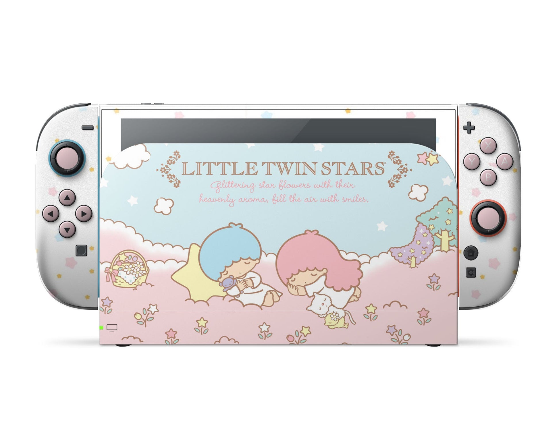 Lux Skins Nintendo Switch 2 Little Twin Stars Dreamy White Full Set Skins - Pop culture My Little Twin Star Skin