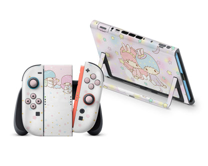 Little Twin Stars Dreamy White Nintendo Switch 2 Skin