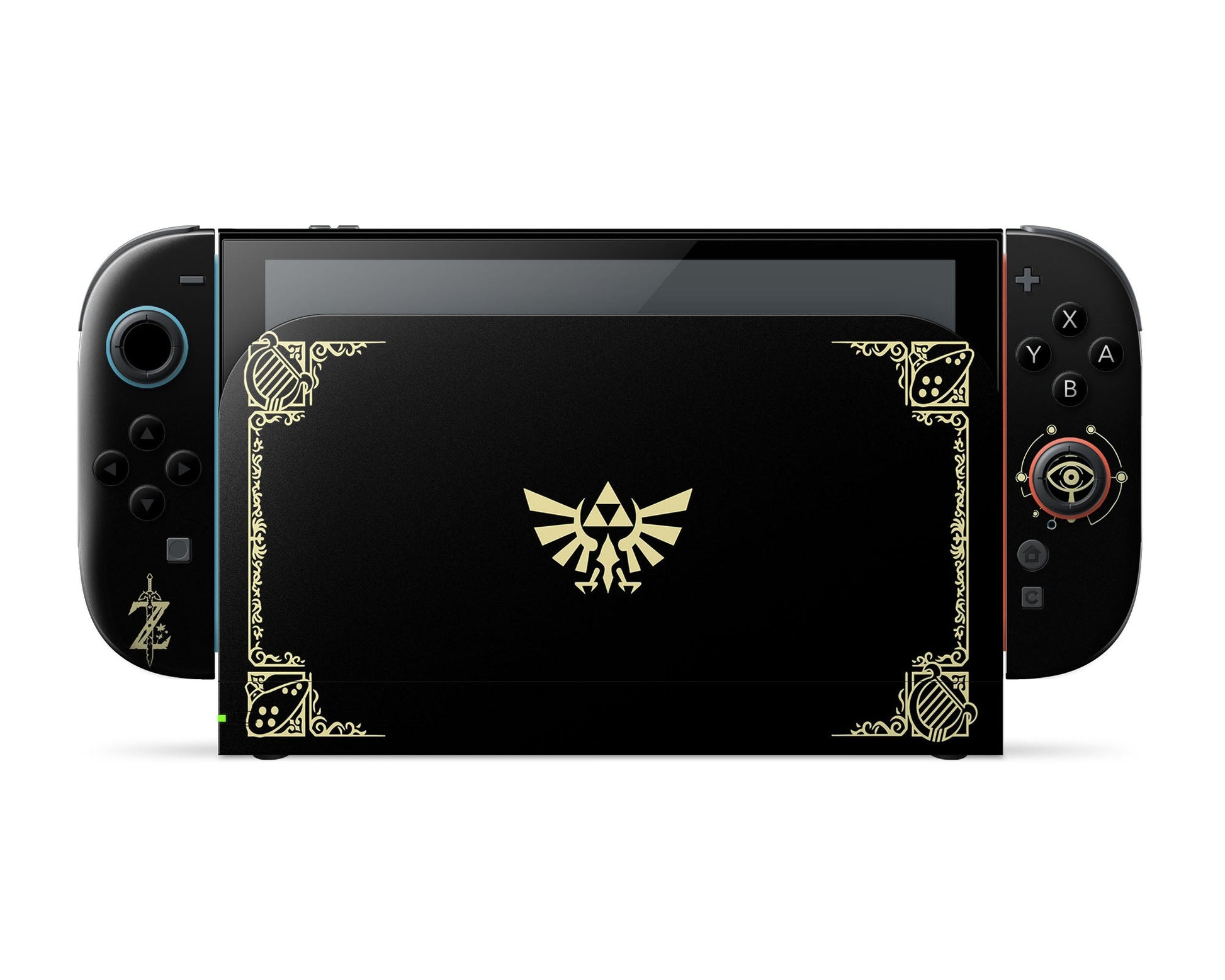 Lux Skins Nintendo Switch 2 Zelda Hyrule Warriors Black Full Set Skins - Pop culture Zelda Skin