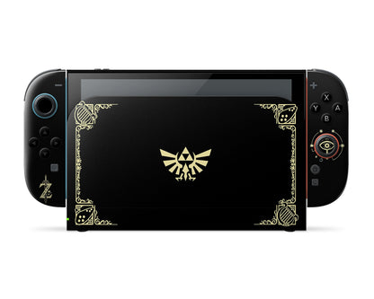 Lux Skins Nintendo Switch 2 Zelda Hyrule Warriors Black Full Set Skins - Pop culture Zelda Skin