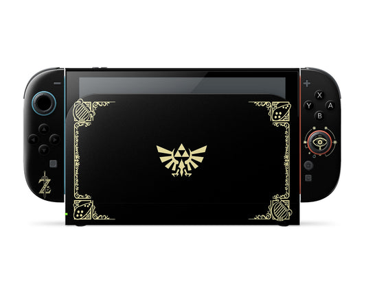Lux Skins Nintendo Switch 2 Zelda Hyrule Warriors Black Full Set Skins - Pop culture Zelda Skin
