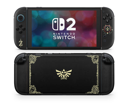Lux Skins Nintendo Switch 2 Zelda Hyrule Warriors Black Joycons Only Skins - Pop culture Zelda Skin