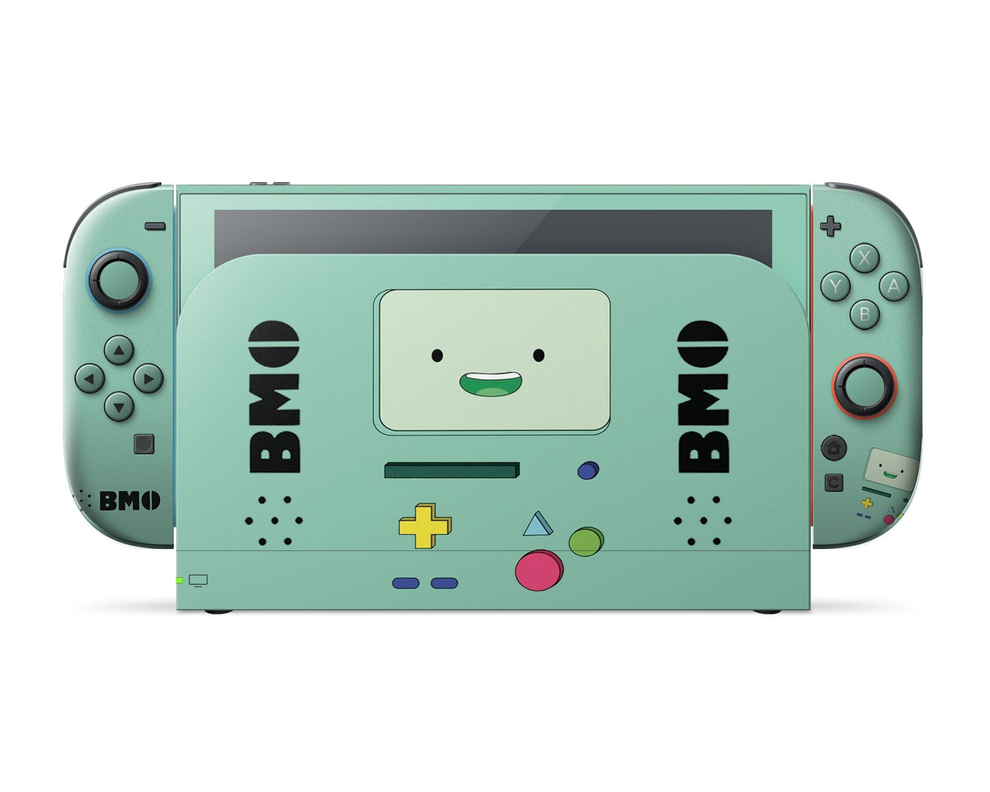 Lux Skins Nintendo Switch 2 Teal Adventure Time Beemo Full Set Skins - Pop culture Adventure Time Skin