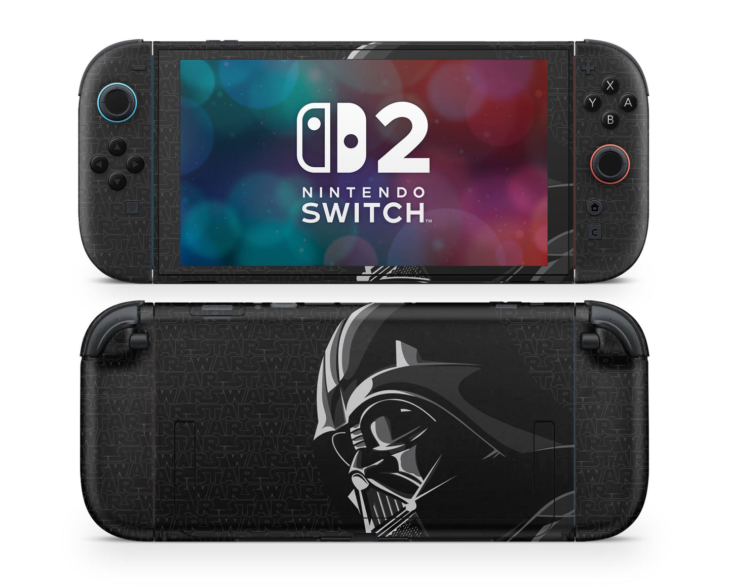 Lux Skins Nintendo Switch 2 Star Wars Darth Vader Black Joycons Only Skins - Pop culture Star Wars Skin