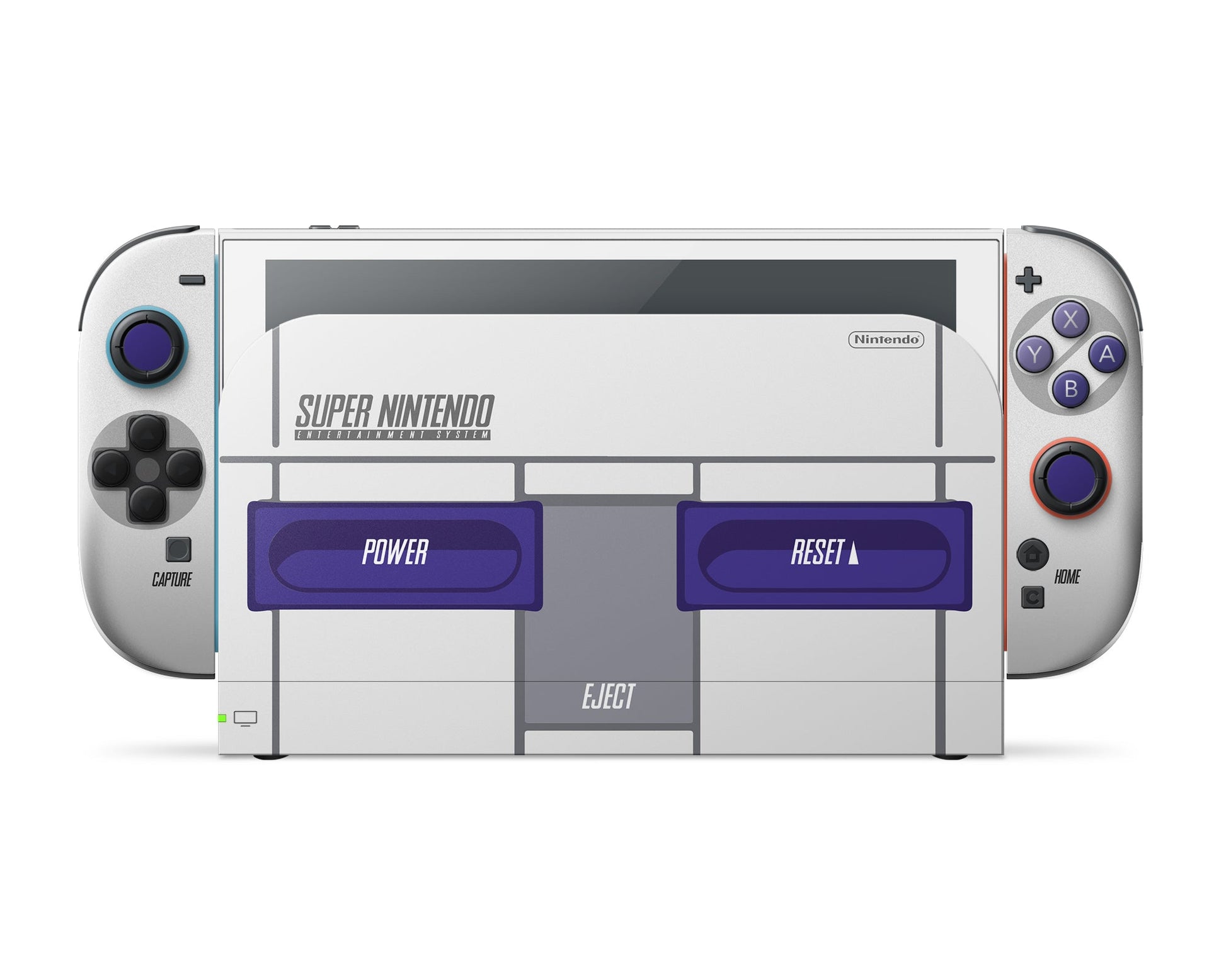 Lux Skins Nintendo Switch 2 Retro SNES Full Set Skins - Pop culture Retro Skin