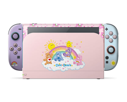 Lux Skins Nintendo Switch 2 Care Bears Rainbow Pink Full Set Skins - Pop culture Care Bears Skin