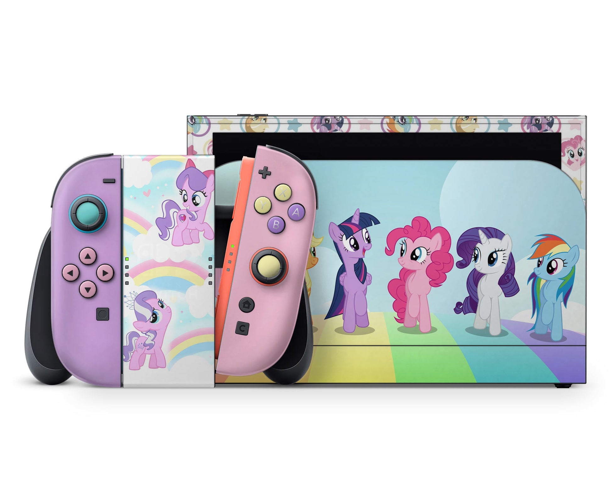 Lux Skins Nintendo Switch 2 My Little Pony Full Set +Tempered Glass Skins - Pop culture My Little Pony Skin