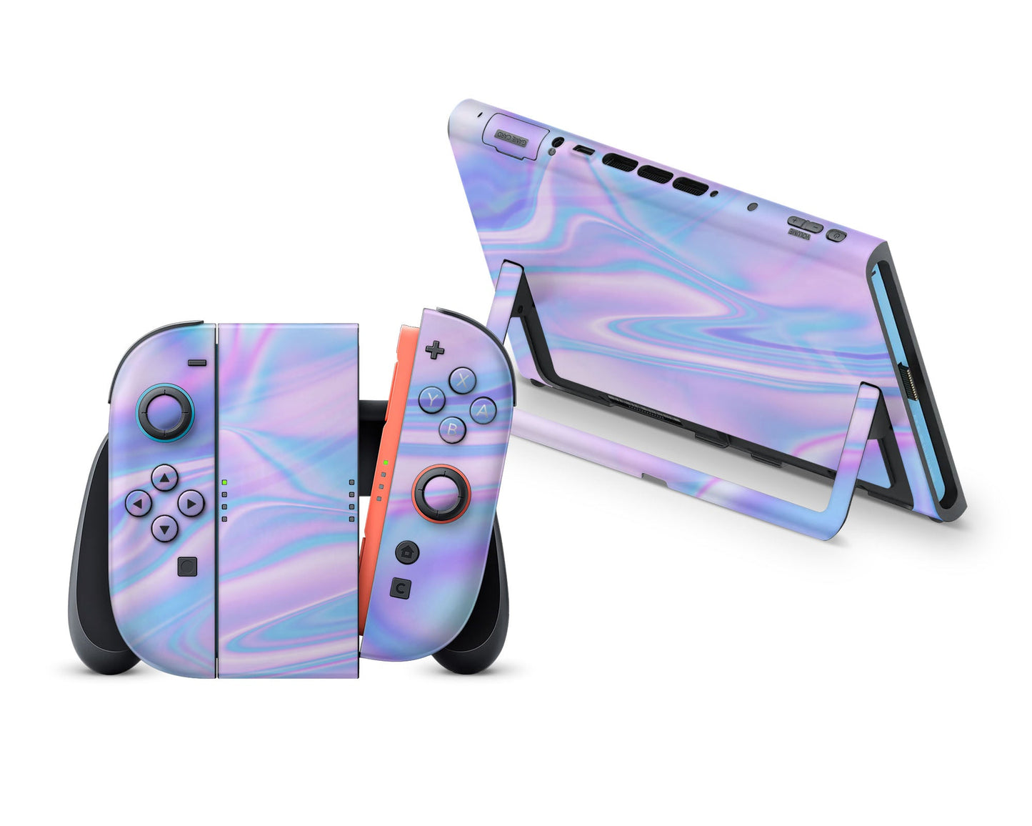 Purple Holographic Opal Iridescent Nintendo Switch 2 Skin