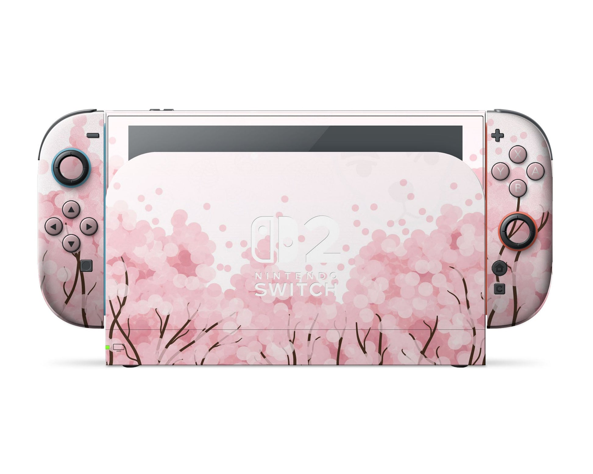 Lux Skins Nintendo Switch 2 Cherry Blossom Tree Nintendo logo Skins - Art Floral Skin
