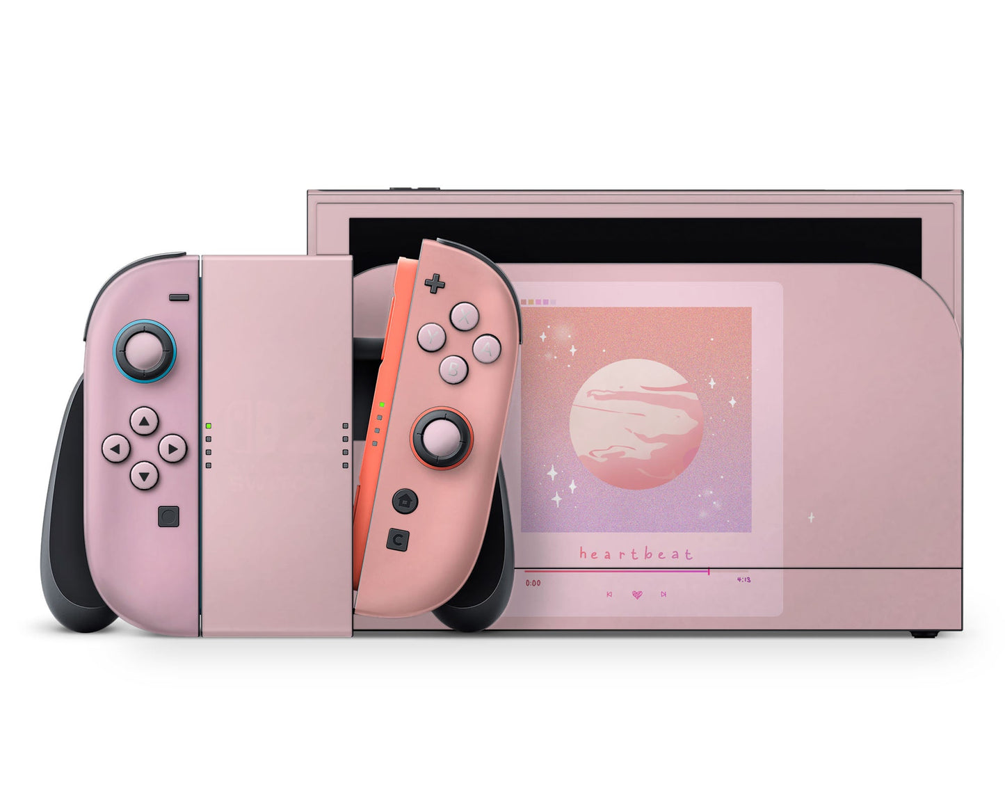 Lux Skins Nintendo Switch 2 BTS Heartbeat Full Set +Tempered Glass Skins - Pop culture BTS Skin