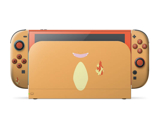 Lux Skins Nintendo Switch 2 Pokemon Charmander Minimalist Full Set Skins - Pop culture Pokemon Skin