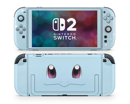 Lux Skins Nintendo Switch 2 Pokemon Squirtle Minimalist Joycons Only Skins - Pop culture Pokemon Skin