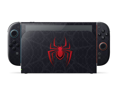 Lux Skins Nintendo Switch 2 Spiderman Miles Morales Full Set Skins - Pop culture Spiderman Skin