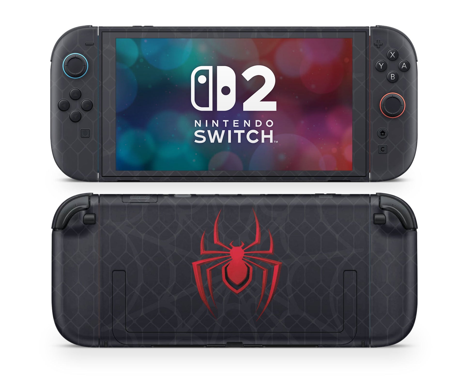 Lux Skins Nintendo Switch 2 Spiderman Miles Morales Joycons Only Skins - Pop culture Spiderman Skin