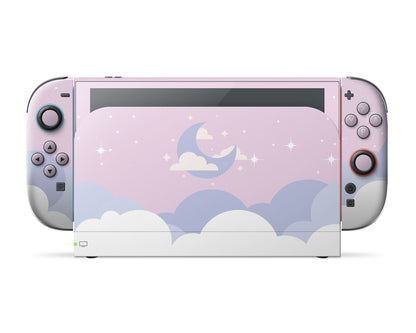 Lux Skins Nintendo Switch 2 Dreamy Pastel Clouds Classic no logo Skins - Art Clouds Skin