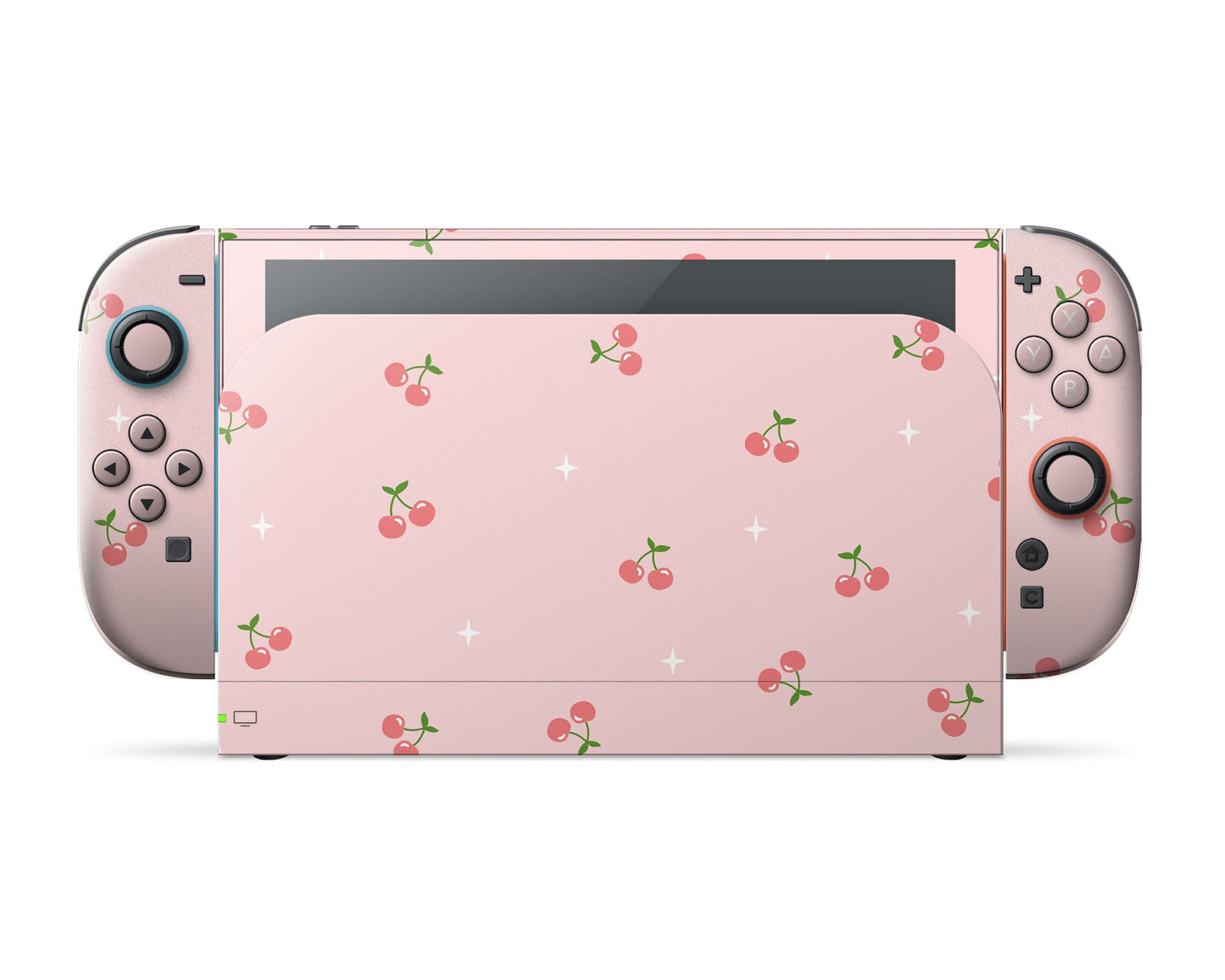 Lux Skins Nintendo Switch 2 Cherry Soft Pastel Pink Classic no logo Skins - Pattern Fruits Skin