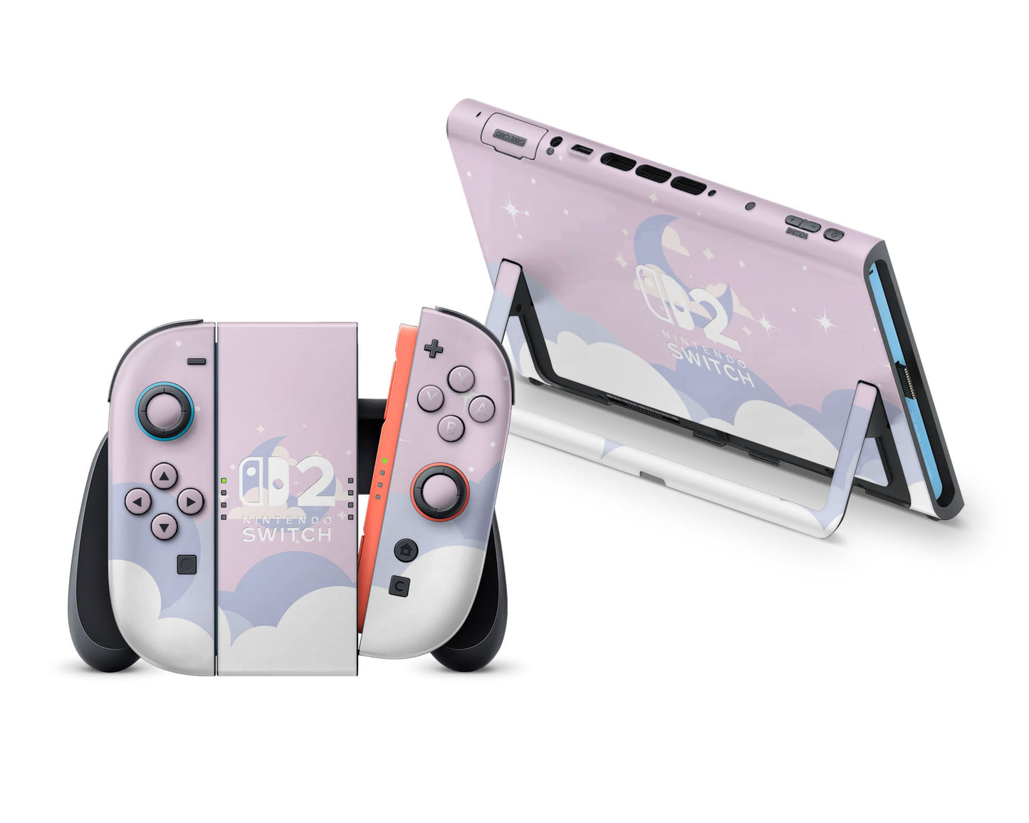 Dreamy Pastel Clouds Nintendo Switch 2 Skin