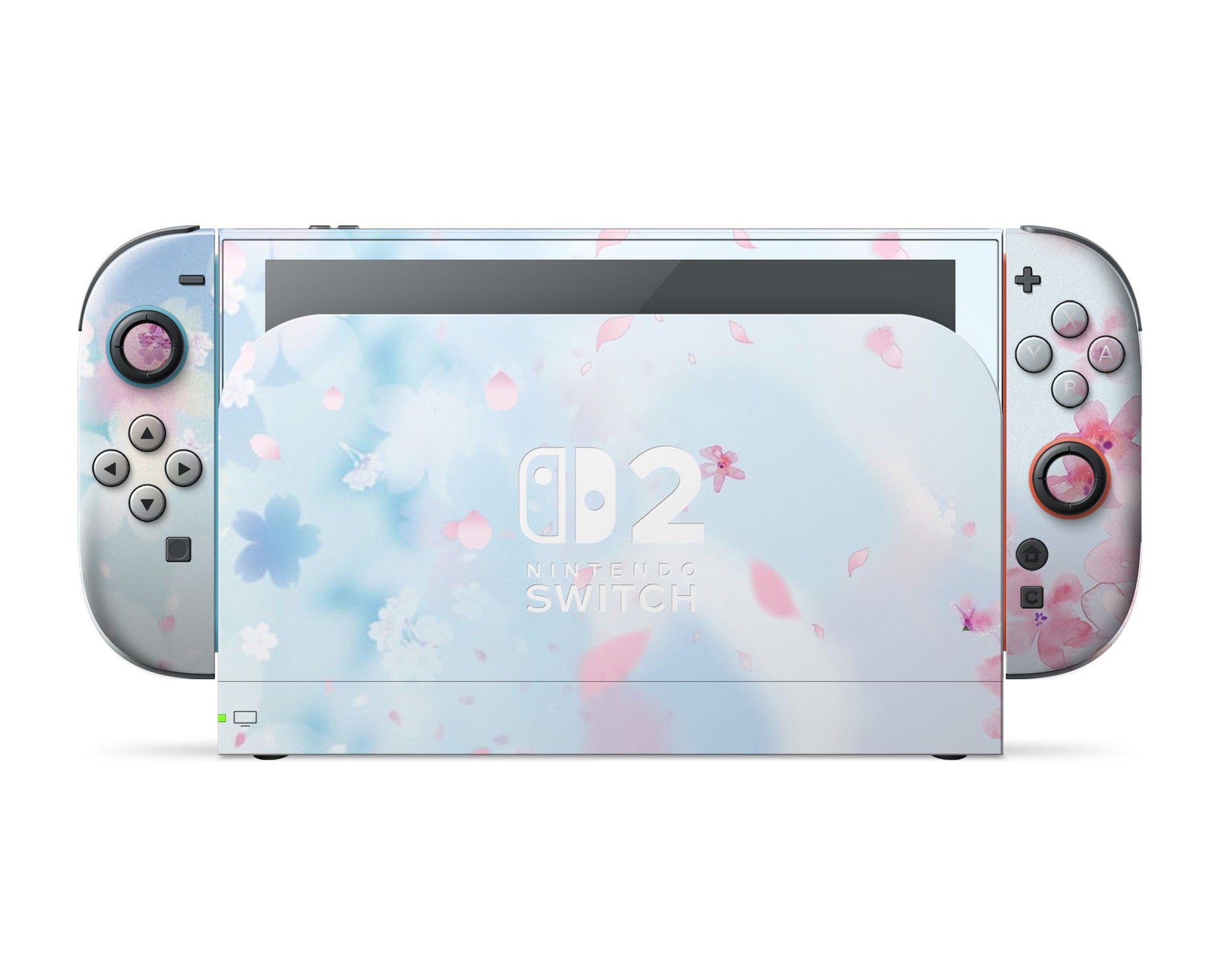 Lux Skins Nintendo Switch 2 Cherry Blossom Sakura Flower Nintendo logo Skins - Art Floral Skin