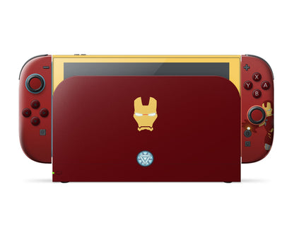 Lux Skins Nintendo Switch 2 Iron Man Minimalist Full Set Skins - Pop culture Comics Skin