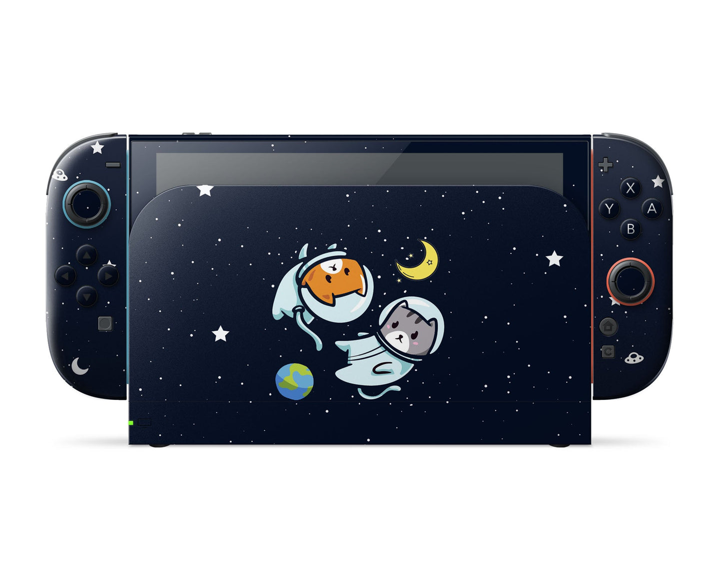 Lux Skins Nintendo Switch 2 Cute Space Kitty Cat Full Set Skins - Art Animals Skin
