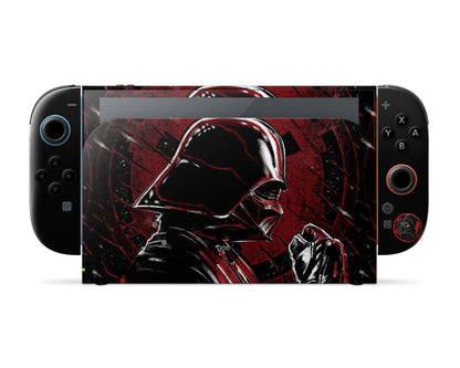 Lux Skins Nintendo Switch 2 Star Wars Darth Vader Red Full Set Skins - Pop culture Star Wars Skin