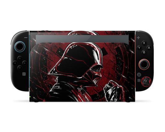 Lux Skins Nintendo Switch 2 Star Wars Darth Vader Red Full Set Skins - Pop culture Star Wars Skin