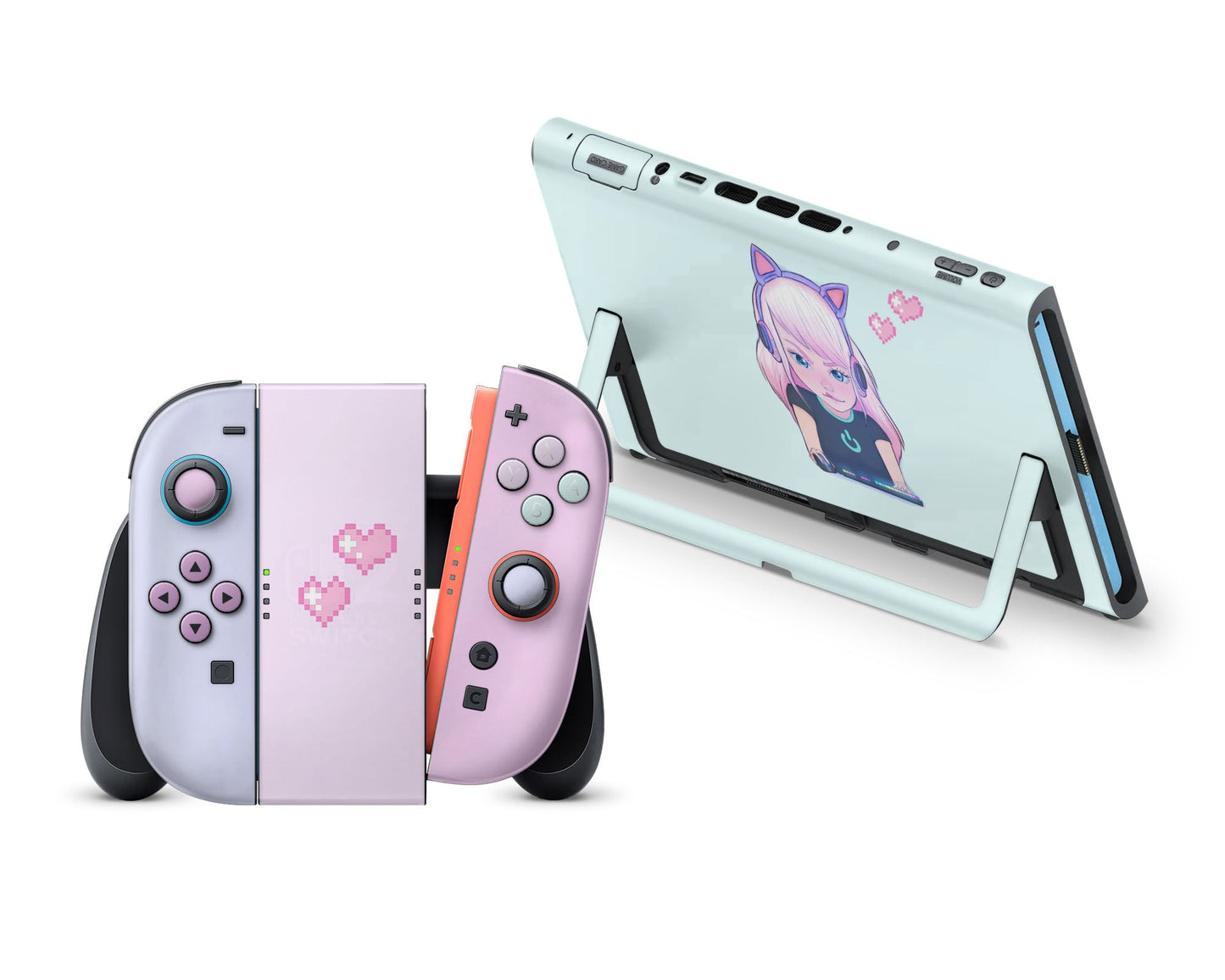 Gamer Girl Mint Pastels Nintendo Switch 2 Skin