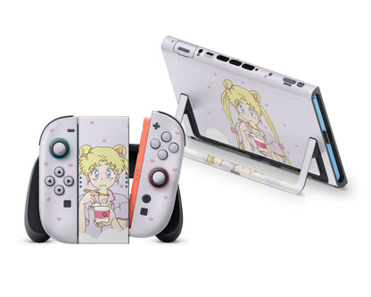 Sailor Moon Ramen Pastel Purple Nintendo Switch 2 Skin
