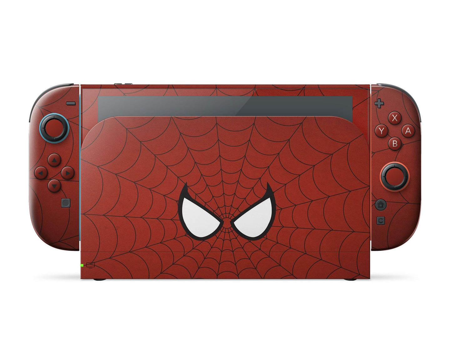 Lux Skins Nintendo Switch 2 Red Spiderman Webbing Full Set Skins - Pop culture Spiderman Skin