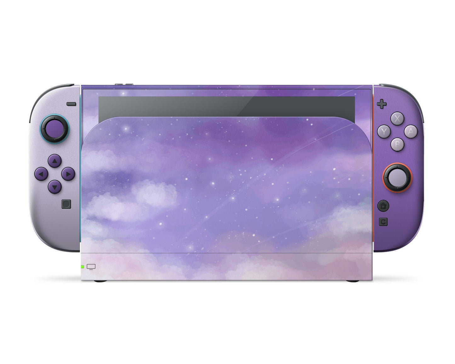 Lux Skins Nintendo Switch 2 Misty Lavender Clouds Classic no logo Skins - Art Clouds Skin