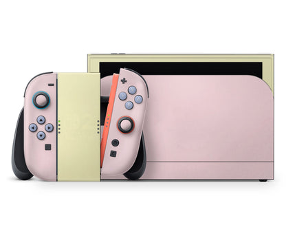 Lux Skins Nintendo Switch 2 Lychee Lemon Sorbet Colorwave Full Set +Tempered Glass Skins - Pattern Fruits Skin