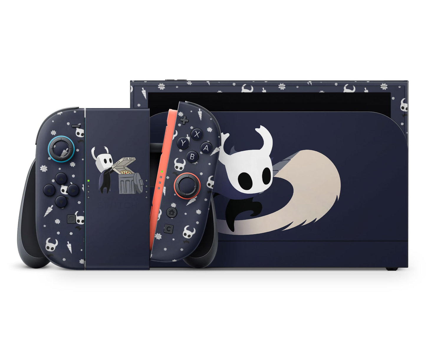 Lux Skins Nintendo Switch 2 Hollow Knight Navy Full Set +Tempered Glass Skins - Pop culture Hollow Knight Skin
