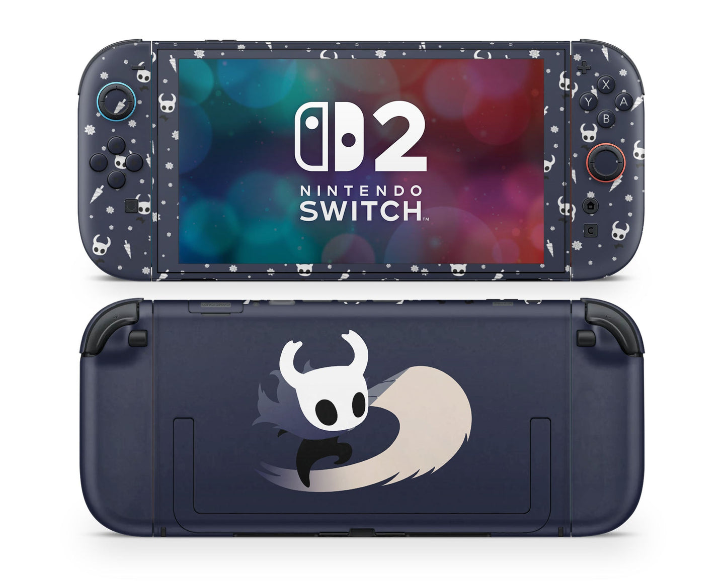 Lux Skins Nintendo Switch 2 Hollow Knight Navy Joycons Only Skins - Pop culture Hollow Knight Skin