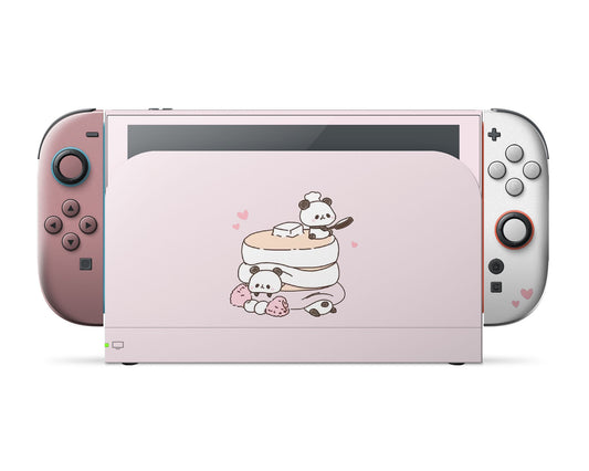 Lux Skins Nintendo Switch 2 Cute Panda Pancakes Full Set Skins - Art Animals Skin