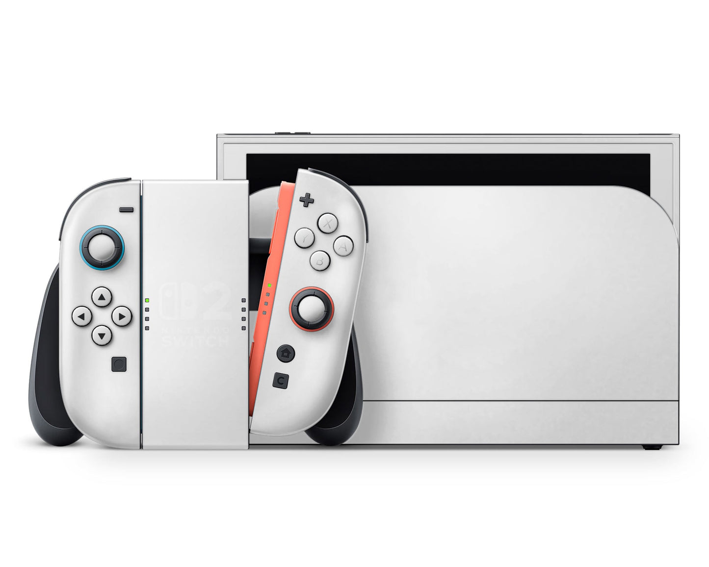 Lux Skins Nintendo Switch 2 Avalanche White (Nintendo Logo) Classic no logo Skins - Solid Colours Solid Colours Skin