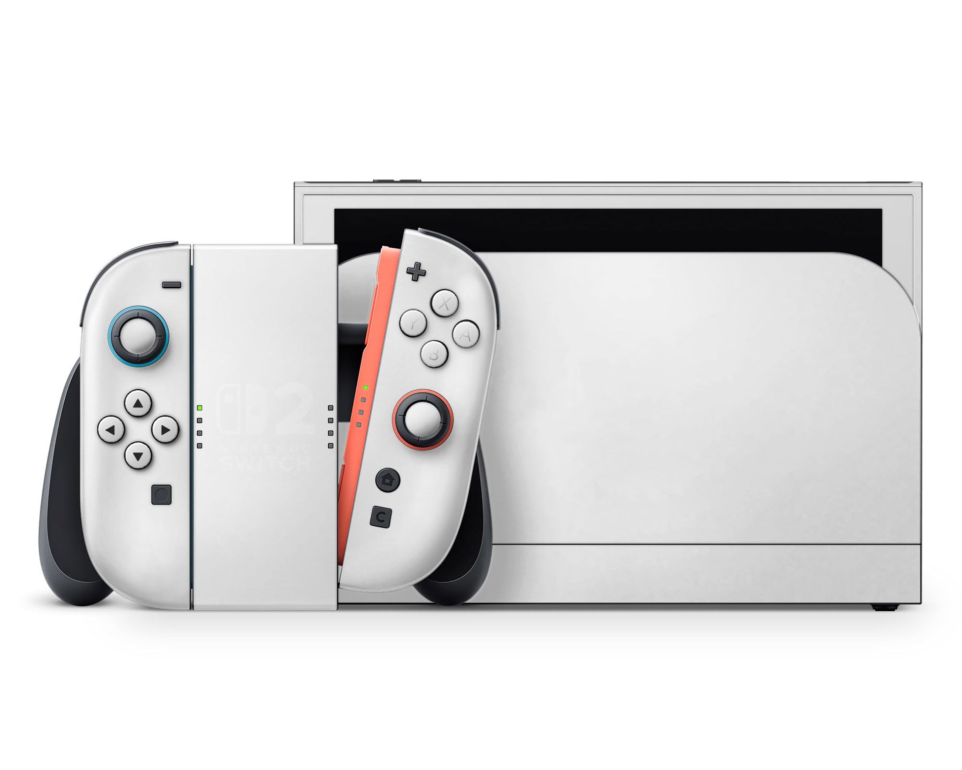 Lux Skins Nintendo Switch 2 Avalanche White (Nintendo Logo) Classic no logo Skins - Solid Colours Solid Colours Skin