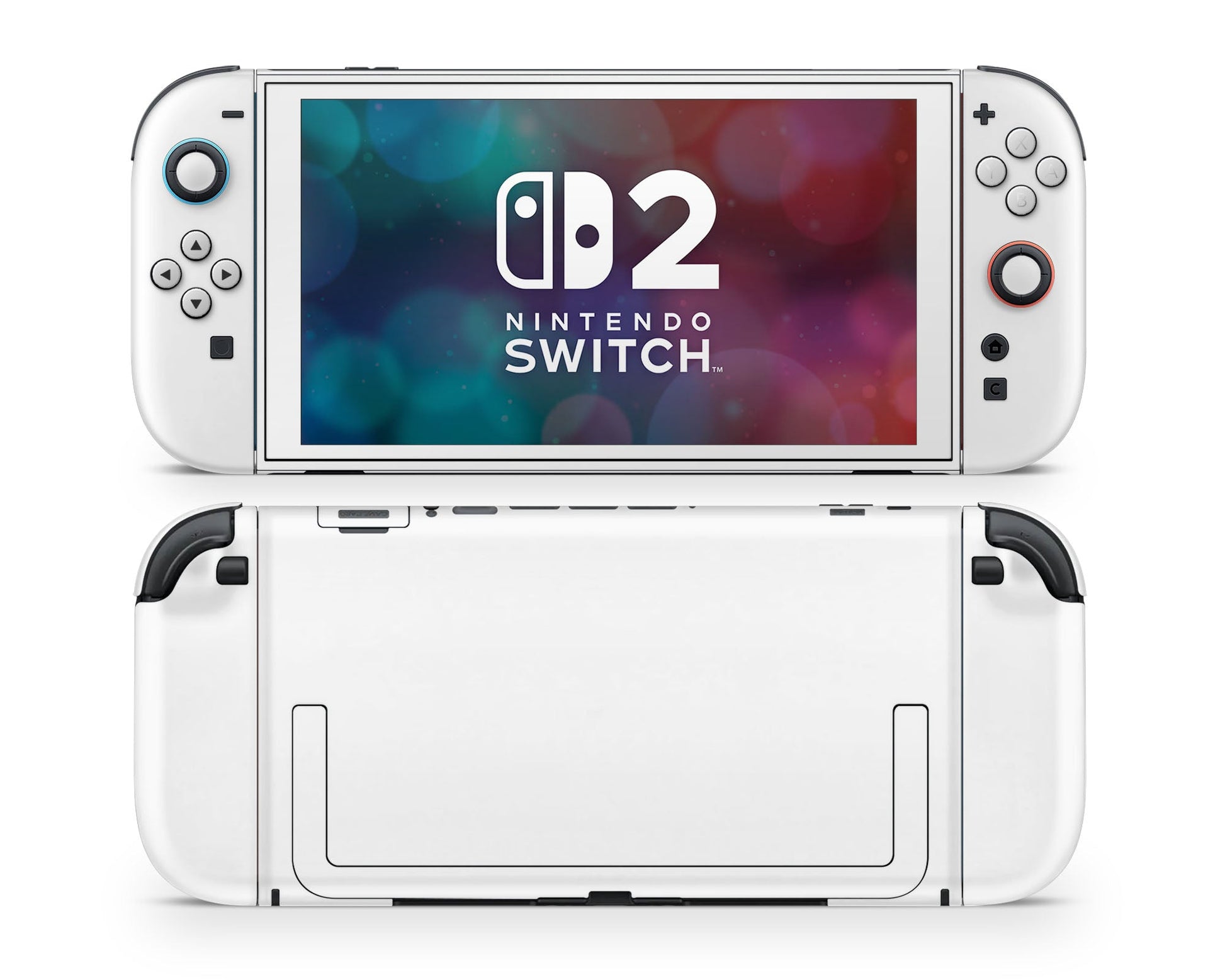 Lux Skins Nintendo Switch 2 Avalanche White (Nintendo Logo) Classic no logo Skins - Solid Colours Solid Colours Skin