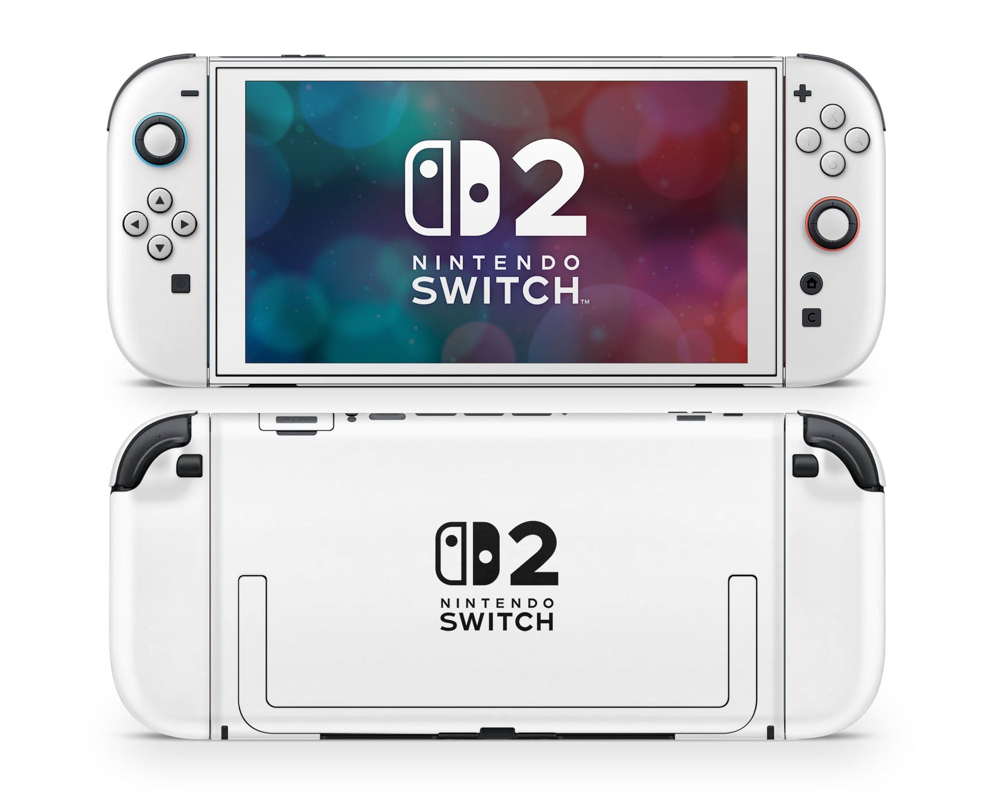 Lux Skins Nintendo Switch 2 Avalanche White (Nintendo Logo) Nintendo logo Skins - Solid Colours Solid Colours Skin
