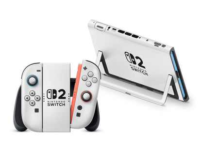 Avalanche White (Nintendo Logo) Nintendo Switch 2 Skin