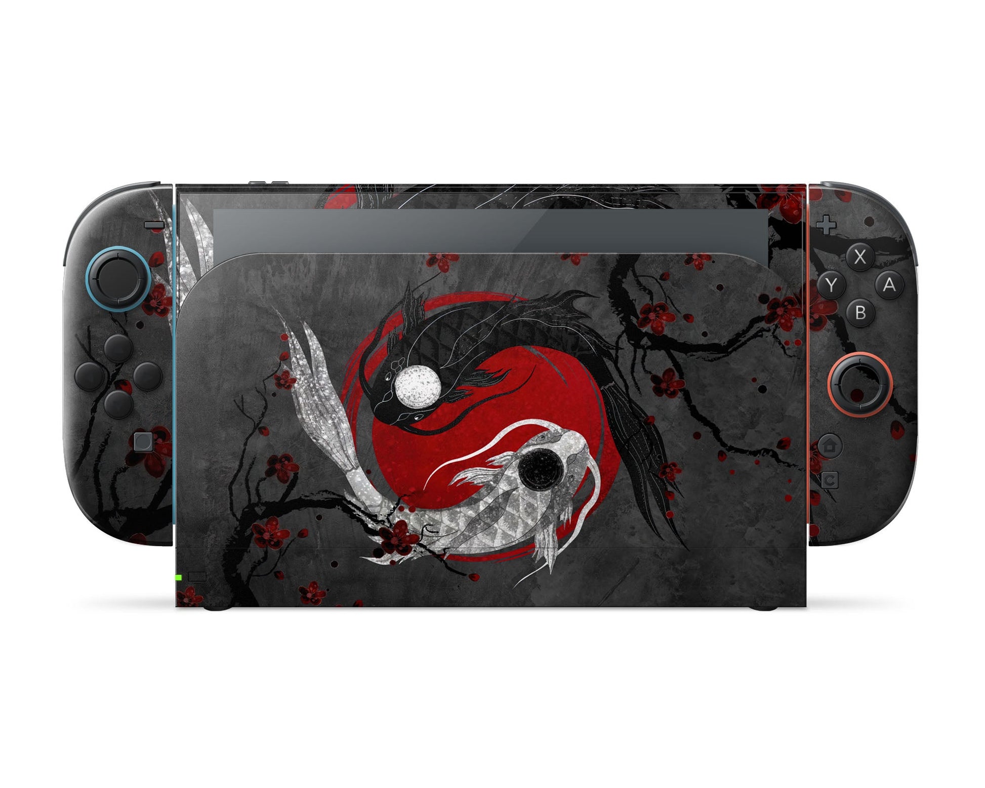 Lux Skins Nintendo Switch 2 Yin Yang Rose Koi Classic no logo Skins - Art Artwork Skin