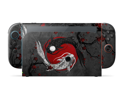 Lux Skins Nintendo Switch 2 Yin Yang Rose Koi Classic no logo Skins - Art Artwork Skin