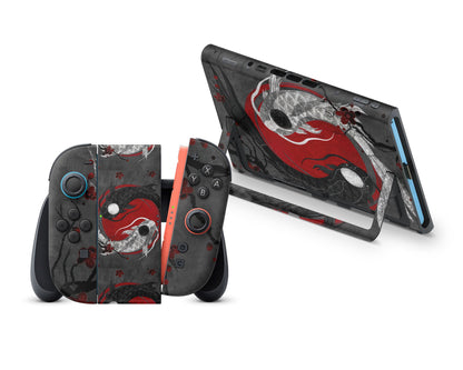 Yin Yang Rose Koi Nintendo Switch 2 Skin