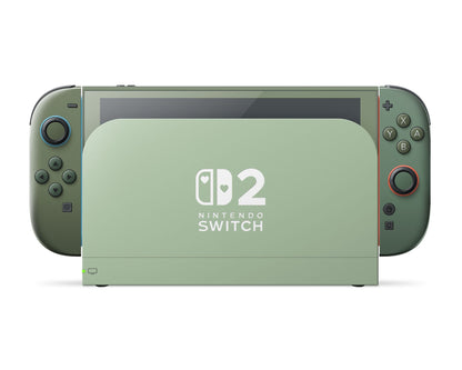 Lux Skins Nintendo Switch 2 Garden of Eden Hearts logo Skins - Solid Colours Colour Blocking Skin