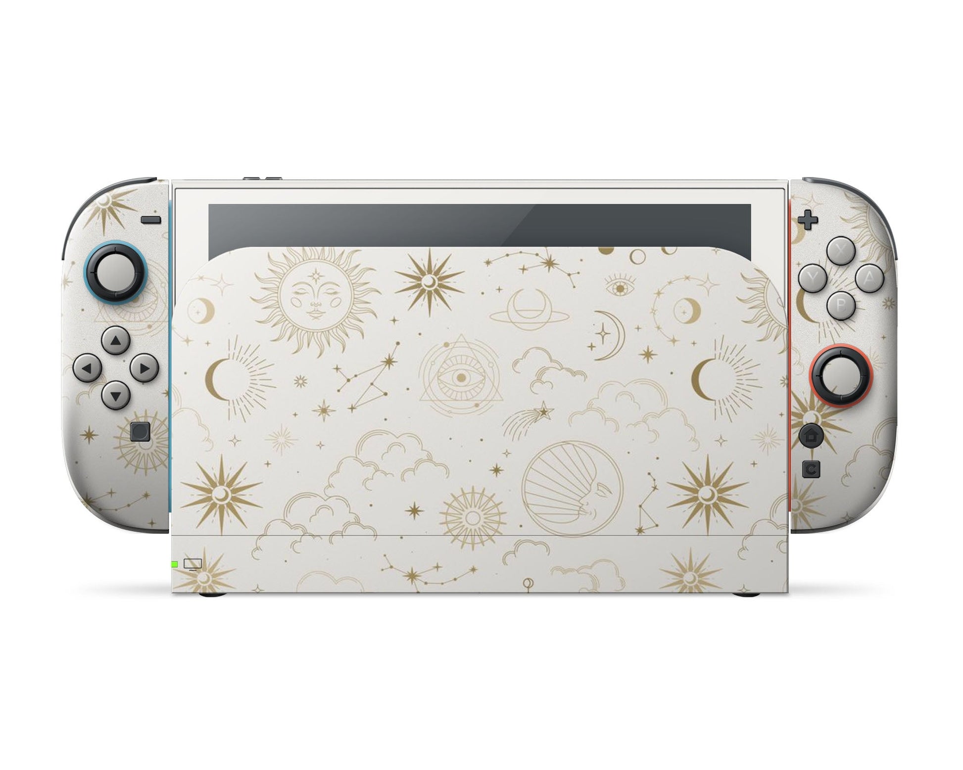 Lux Skins Nintendo Switch 2 Constellation Stargazing Day Full Set Skins - Pattern Galaxy Skin