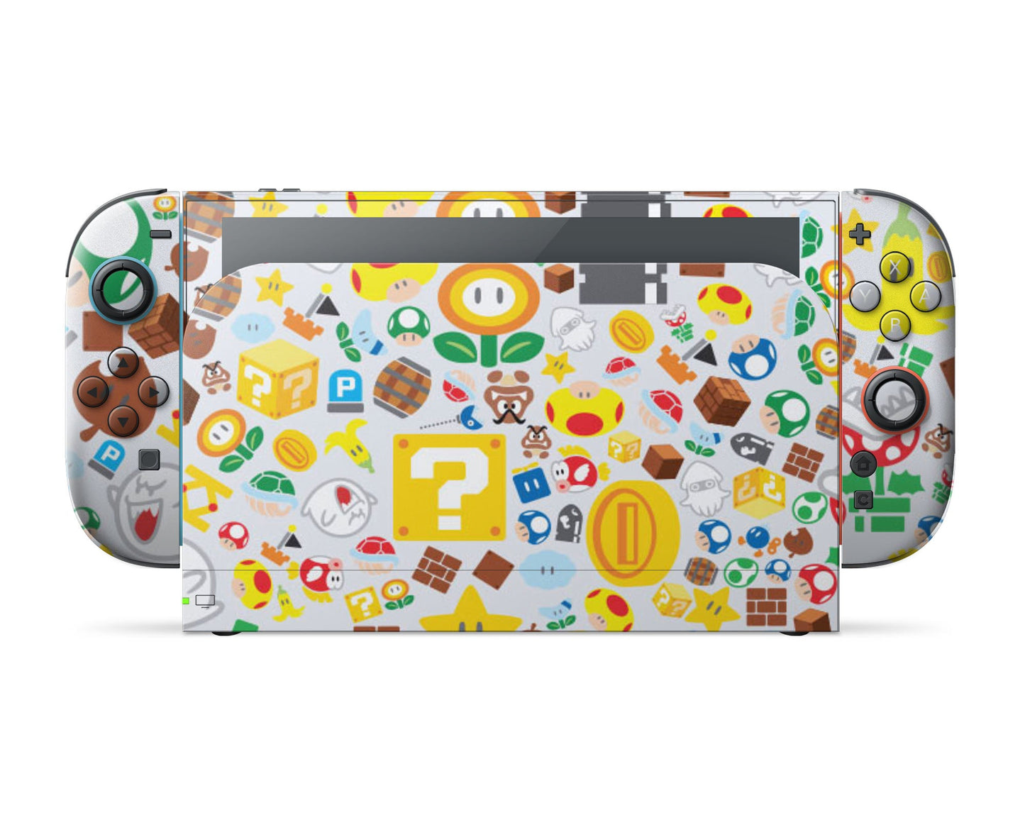 Lux Skins Nintendo Switch 2 Super Mario Bros Pattern Full Set Skins - Pop culture Mario Skin