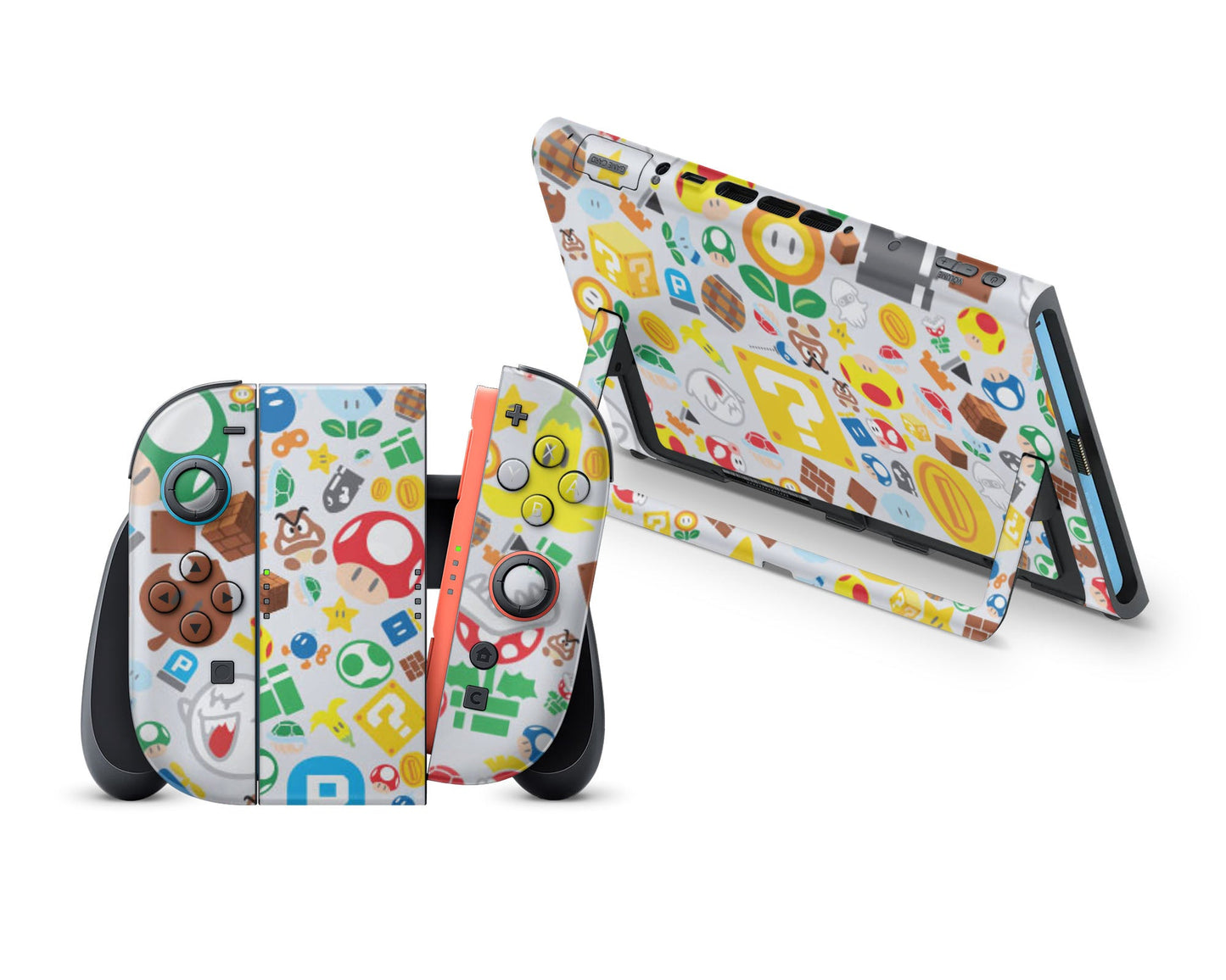 Super Mario Bros Pattern Nintendo Switch 2 Skin